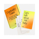 VUSH Curiosity Cues 50 Cards box and cards designed for meaningful discussions about intimacy and relationships.