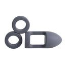 Balldo Set Steel Grey Penis Balls Sleeve, featuring two rings and a sleeve for enhanced pleasure.