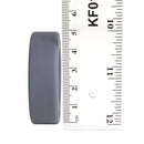Balldo Single Spacer Ring Steel Grey next to a ruler for size reference.