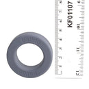 Balldo Single Spacer Ring Steel Grey displayed with a ruler for size reference.