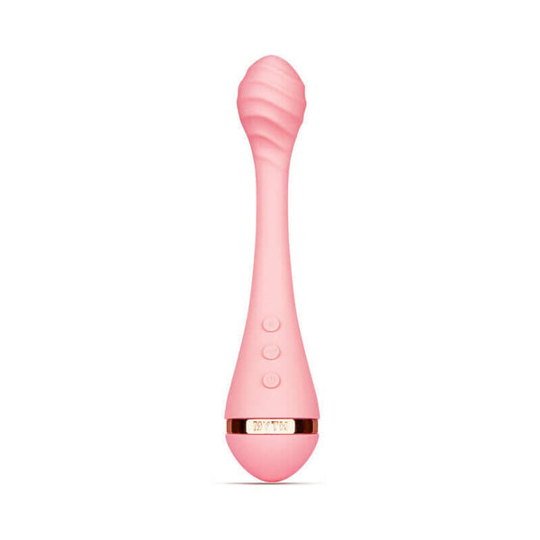 VUSH Myth Internal G-Spot Vibrator in pink with textured head for enhanced pleasure.