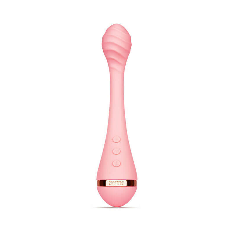 VUSH Myth Internal G-Spot Vibrator in pink with textured head for enhanced pleasure.