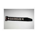 JC Production Design Bachelor Party Sash Black displayed on a light background with text reading 'BACHELOR'.