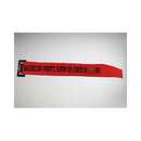 Bachelor Party Show Boobs Sash Red Novelty on display with bold printed message for bachelor party fun.