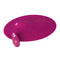 VibePad Hands Free External Vibrator, a pink silicone pleasure device with a remote control for hands-free stimulation.