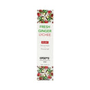 Exsens Arousal Gel Fresh Ginger Lychee 0.5 Oz packaging with vibrant design and product information.