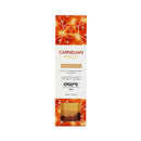 Exsens Massage Oil Carnelian Apricot 3.4 Oz packaging with vibrant apricot design.