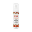 Exsens Warming Massage Oil White Peach 1.7 Oz bottle with floral design and organic ingredients.
