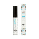 Exsens Hot Kiss Arousal Lip Gloss Coconut 0.24 Oz packaging and applicator.
