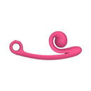 SVibe Snail Curve Dual Stimulator Pink, ergonomic vibrator designed for internal and external stimulation.