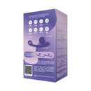 SVibe Snail Curve Dual Stimulator Purple packaging showcasing its ergonomic design and features.