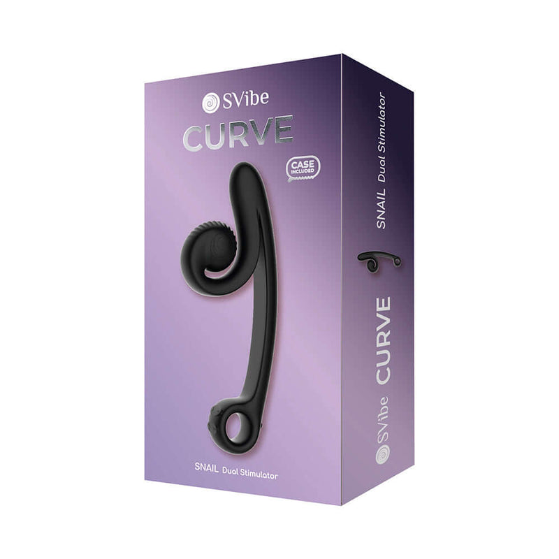 SVibe Snail Curve Dual Stimulator Black