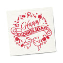 Twisted Wares Happy Alcoholidays Napkins 20-pack festive napkin featuring humorous design for parties.