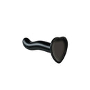 Strap-On-Me P & G-Spot Silicone Dildo Black Small showcasing its sleek design and smooth texture.