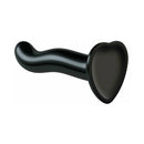 Strap-On-Me P&G-Spot Silicone Dildo Medium Black, designed for G-spot and P-spot pleasure, made of body-safe silicone.