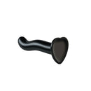 Strap-On-Me P&G-Spot Silicone Dildo Large Black, a smooth and ergonomic pleasure tool in sleek black silicone.