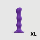 Strap-On-Me Geisha Ball Dildo XL Purple in a flexible design, showcasing its unique curves and XL size for enhanced pleasure.