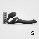 Strap-on-me Multi Orgasm Strapless Strap-on Black Small with remote control image.