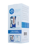 Autoblow AI Ultra Mouth Sleeve Brown packaging with one size fits all feature and interchangeable sleeve system.