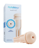 Autoblow AI Ultra Anus Sleeve Beige, featuring a beige reusable sleeve and packaging with features highlighted.