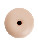 Autoblow AI Ultra Anus Sleeve Beige top view showing realistic anus-style opening and beige skin tone.