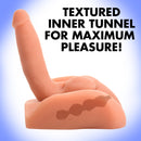 SexFlesh Both Ways Ben Ass Masturbator and Dildo featuring textured inner tunnel for maximum pleasure.