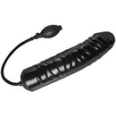 Master Series XXL 12.5 Inch Inflatable Dildo Black with inflation bulb for customizable firmness.