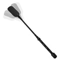 Strict Leather Short Riding Crop on a white background, highlighting its polished design and durable construction.