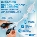 CleanStream Inflatable Double Bulb Enema System Clear with dual inflatable bulbs for improved retention and cleansing.