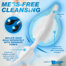 CleanStream Inflatable Double Bulb Enema System Clear with mess-free cleansing features and separate bulb inflation.