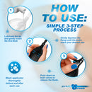 How to use CleanStream Inflatable Double Bulb Enema System Clear in a simple 3-step process with visuals.