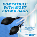 CleanStream Inflatable Double Bulb Enema System Clear compatible with most enema bags and features two inflatable bulbs.