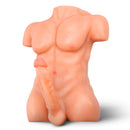 SexFlesh Chiseled Chad Male Love Doll featuring a realistic body and 8 inch shaft for an intimate experience.