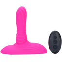 Maia Adira Pink Thrusting Vibe Pad with Remote Control, showcasing its ergonomic design and sleek appearance.