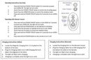 Operating instructions for Maia Adira Pink Thrusting Vibe Pad with Remote Control, including buttons and charging information.