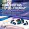 Anal Adventures Matrix Cosmos Plug Kit Lunar Blue displayed in a travel bag with key features like solo or partner play and easy charging