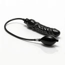 Master Series Primal Inflatable Dildo Black with inflation bulb, designed for customizable fullness and satisfaction.