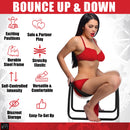LoveBotz Bangin Bench Extreme Sex Stool Black features stretchy elastic and a durable steel frame for comfortable play.