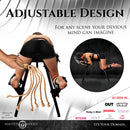 Obedience Extreme Sex Bench with Restraint Straps displayed with adjustable design for bondage and impact play.