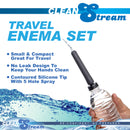 CleanStream Travel Enema Water Bottle Adapter Set with silicone tip for easy travel cleansing.