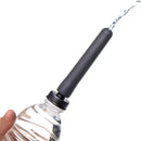 CleanStream Travel Enema Water Bottle Adapter Set with silicone nozzle in use.
