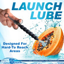 CleanStream Silicone Beaded Lubricant Launcher Black designed for easy lube application and comfort with a unique six-bead design.
