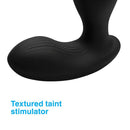 Alpha Pro 7X P-Stroke Silicone Prostate Stimulator featuring textured taint stimulator design.