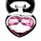 BOOTY SPARKS PINK HEART GEM ANAL PLUG SET-2