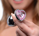 BOOTY SPARKS PINK HEART GEM ANAL PLUG SET-0