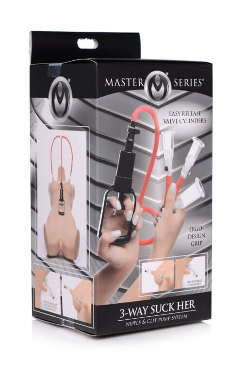 MASTER SERIES 3-WAY SUCK HER NIPPLE & CLIT PUMP SYSTEM-5