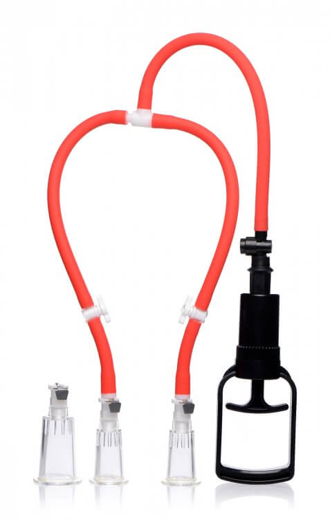 MASTER SERIES 3-WAY SUCK HER NIPPLE & CLIT PUMP SYSTEM-0