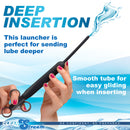 CleanStream Deep Shot 8.5 Inch Lubricant Launcher Black with a smooth tube for deep lube insertion.