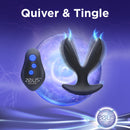 64X Electro-Spread Vibrating and Estim Silicone Butt Plug with remote control for enhanced stimulation.