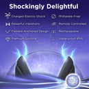 64X Electro-Spread Vibrating and Estim Silicone Butt Plug features charged electro-shock, powerful vibrations, and premium silicone.